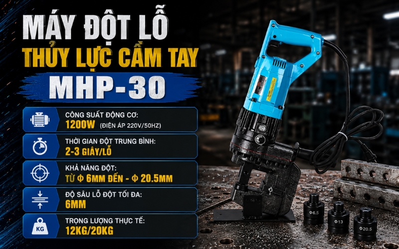 Máy đột lỗ thủy lực cầm tay MHP-30