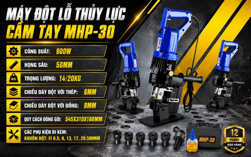 Máy đột lỗ thủy lực cầm tay MHP-30