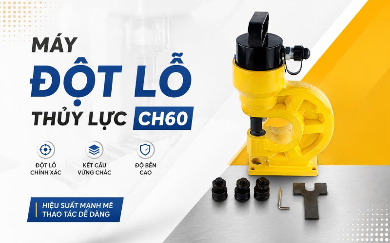 Máy đột lỗ thủy lực CH60 (Đầu đột)