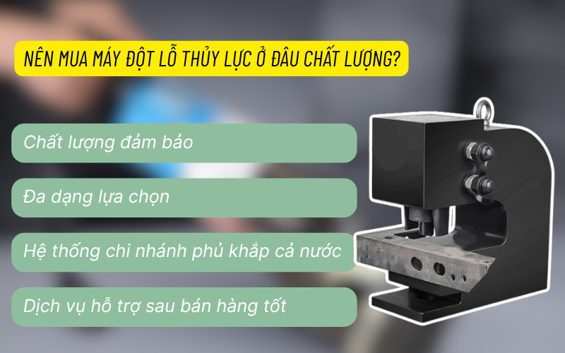 Máy đột lỗ thủy lực có tốt không? So sánh với máy đột cơ truyền thống