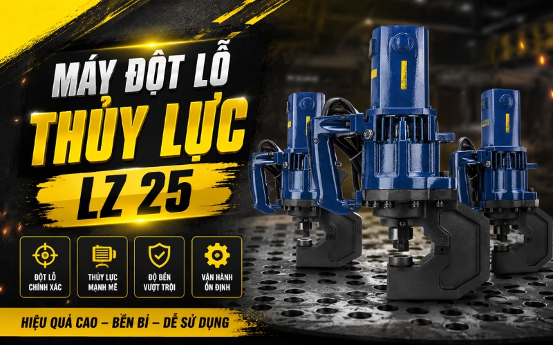 Máy đột lỗ thủy lực lz 25