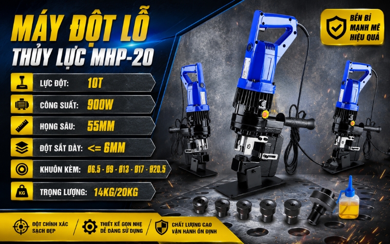 Máy đột lỗ thủy lực MHP-20