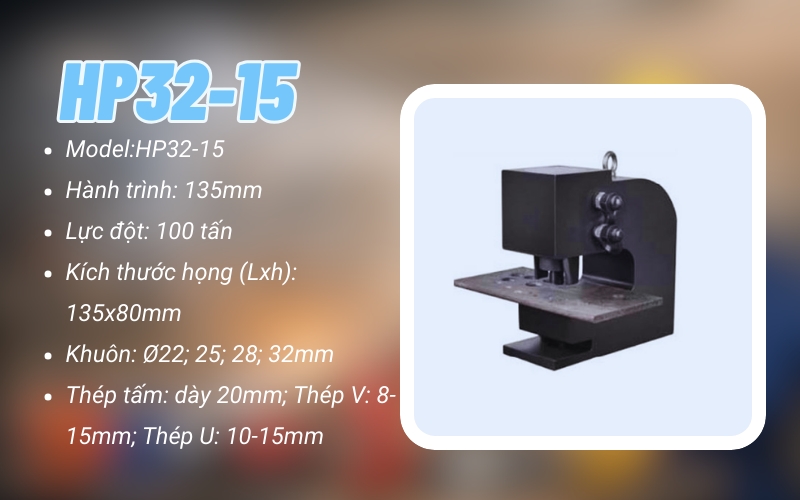 Máy đột sắt thủy lực HP32-15