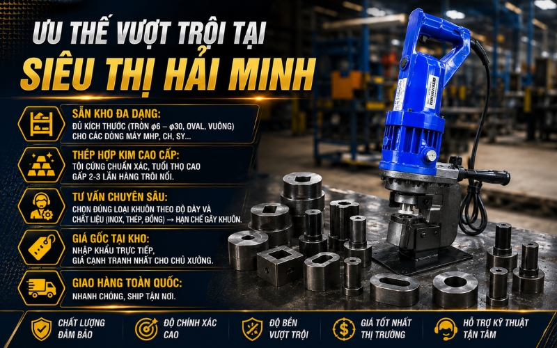 Mua khuôn đục lỗ kim loại ở đâu giá tốt?