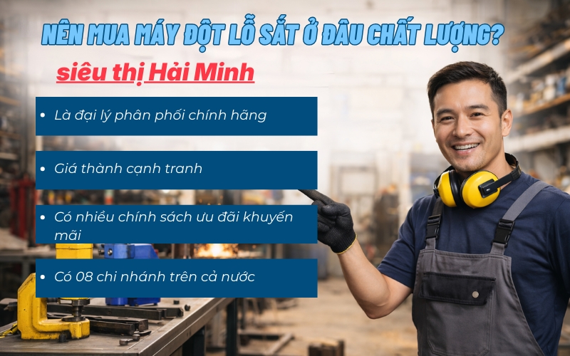Nên mua máy đột lỗ sắt ở đâu chất lượng