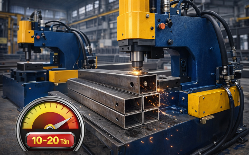 Nên chọn máy đột lỗ sắt hộp nào cho hộp 30x60 Và 40x80?