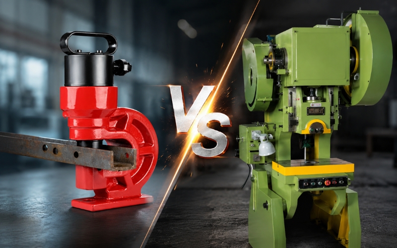 Nên đầu tư máy đột lỗ sắt thủy lực hay máy cơ khí?