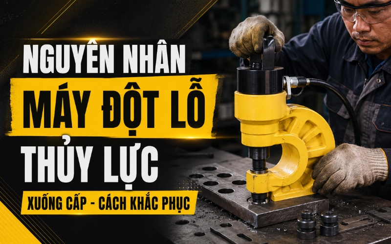 Nguyên Nhân Máy Đột Lỗ Thủy Lực Xuống Cấp - Cách Khắc Phục