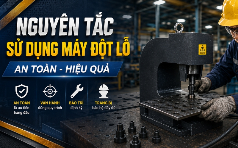 Nguyên tắc sử dụng máy đột lỗ an toàn
