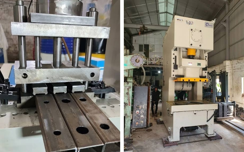 Phân loại máy đột lỗ sắt hộp theo cơ chế vận hành