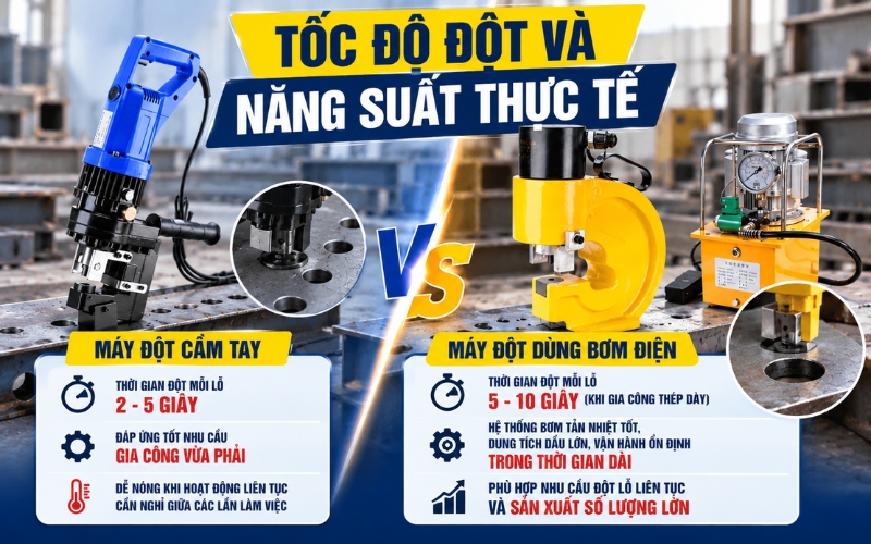 Tốc độ đột và năng suất thực tế