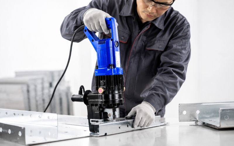 Ứng dụng của máy đột lỗ thủy lực trong đa ngành nghề