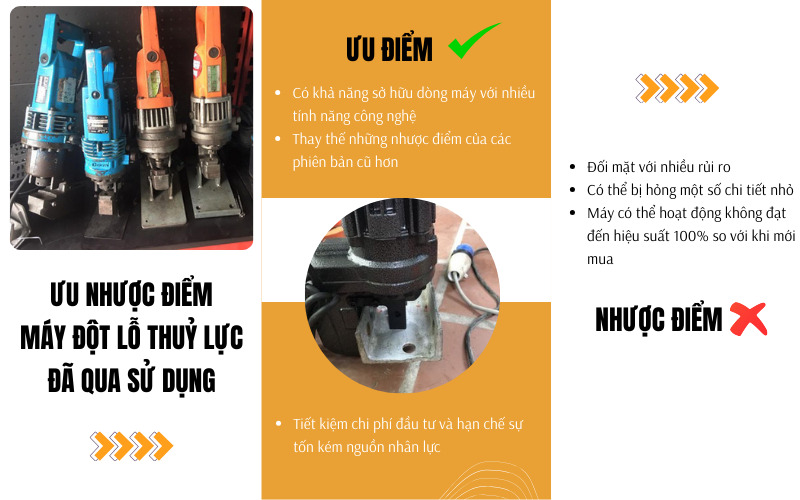 ưu nhược điểm của máy đột lỗ đã qua sử dụng