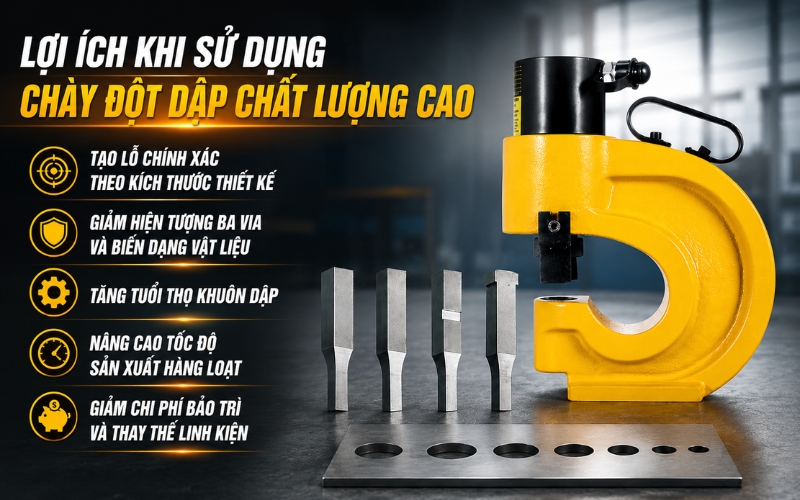 Vai trò của chày đột trong khuôn dập