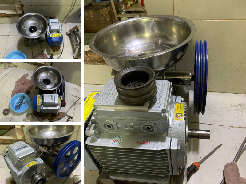 Máy đùn thịt, xương ốc Inox HM22