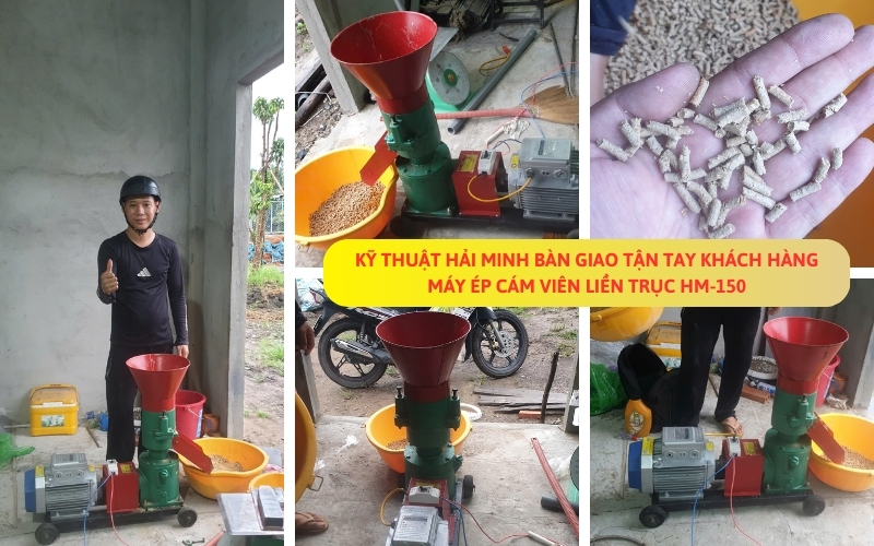 Máy ép cám viên liền trục HM-150