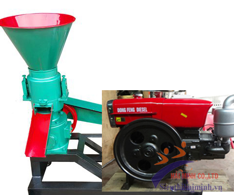 Máy ép cám viên chạy Diesel HMV-01 