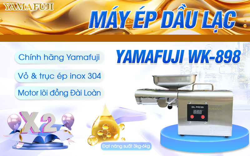Giới thiệu Máy ép dầu gia đình Yamafuji WK-898