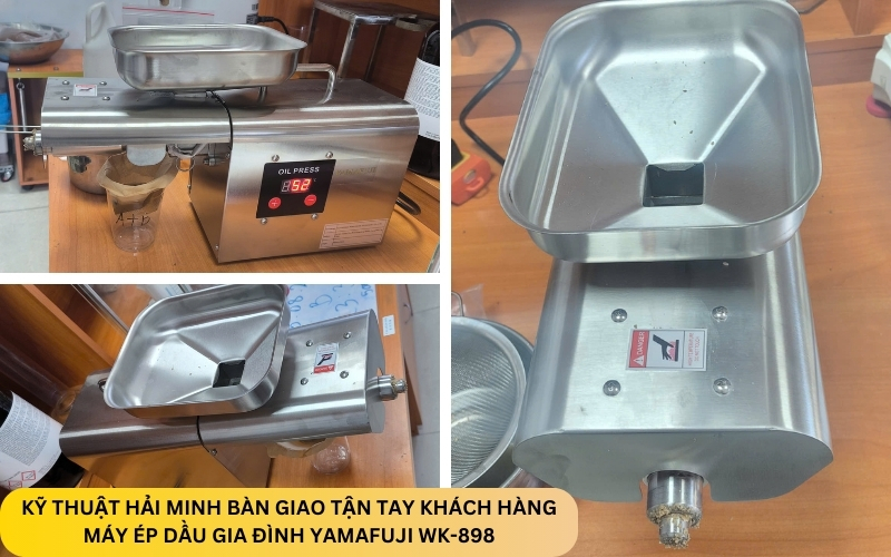 Kỹ thuật Hải Minh bàn giao Máy ép dầu gia đình Yamafuji WK-898