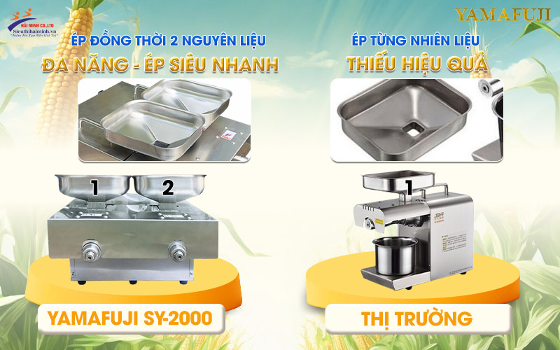 So sánh chức năng Máy ép dầu Yamafuji SY-2000 (16-20kg)