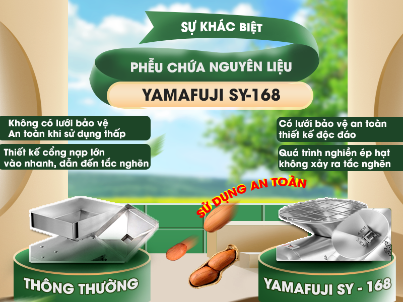 sự khác biệt về phễu chứa nguyên liệu của máy ép dầu lạc
