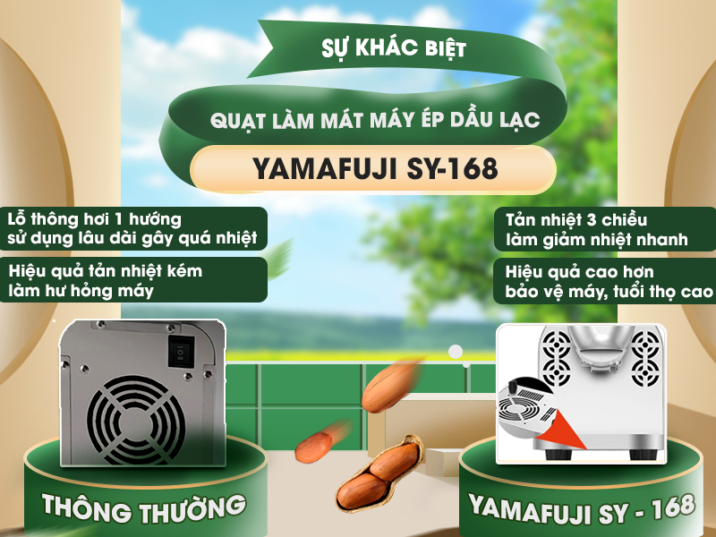 sự khác biệt về hệ thống tản nhiệt của máy ép dầu lạc