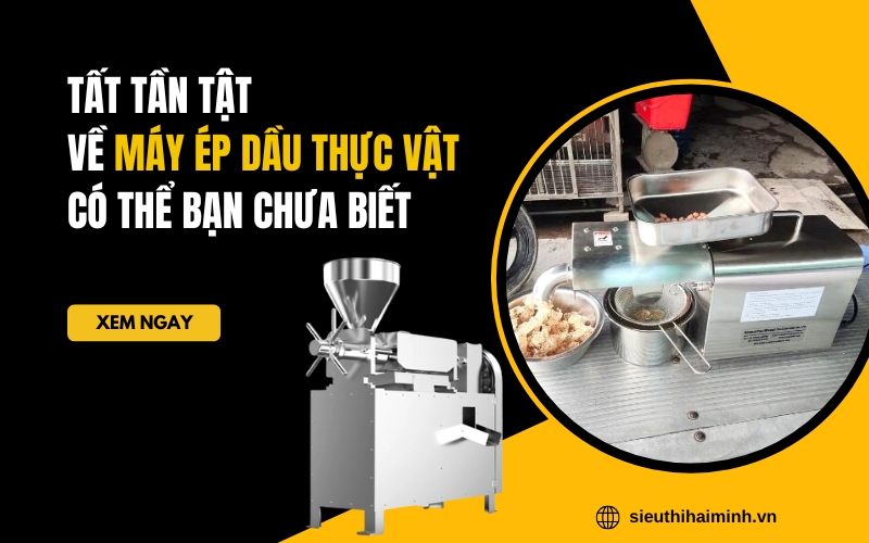 Tất tần tật về máy ép dầu thực vật