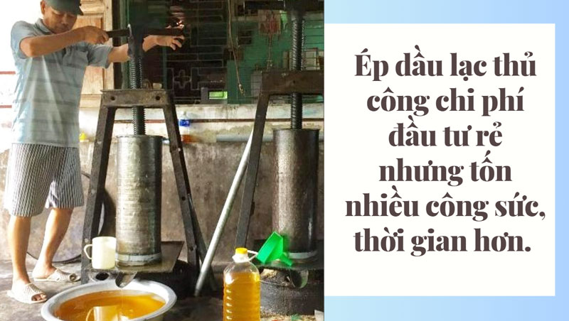 Các công nghệ ép dầu đậu phộng nguyên chất