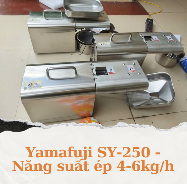 Yamafuji SY-250 - Năng suất ép 4-6kg/h