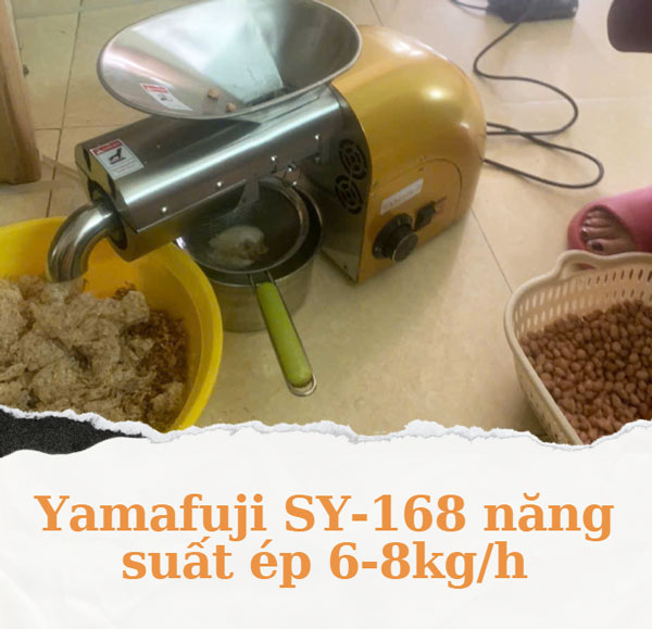 Yamafuji SY-168 năng suất ép 6-8kg/h