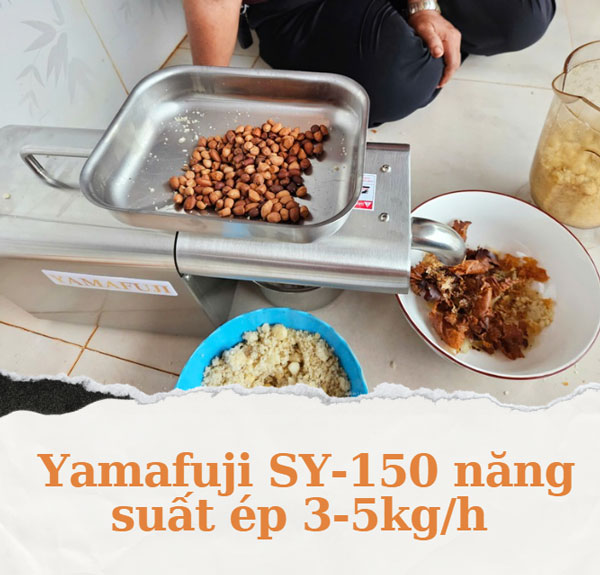 Yamafuji SY-150 năng suất ép 3-5kg/h