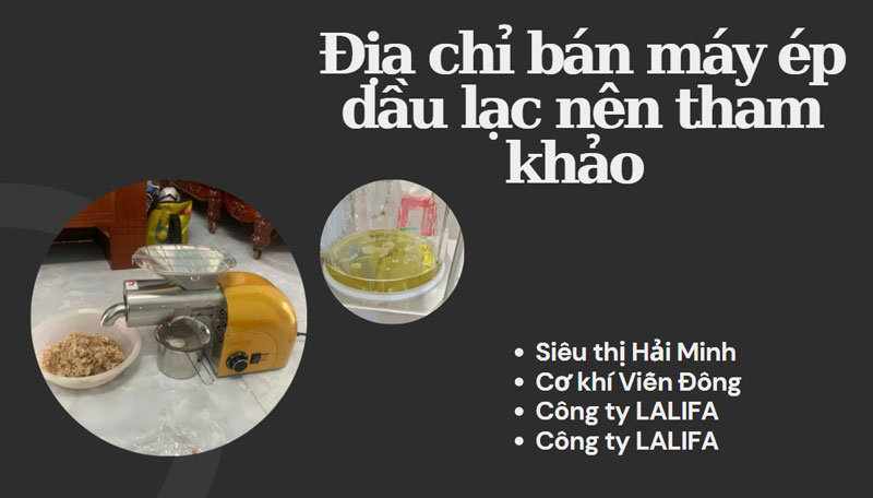 Địa chỉ bán máy ép dầu lạc uy tín