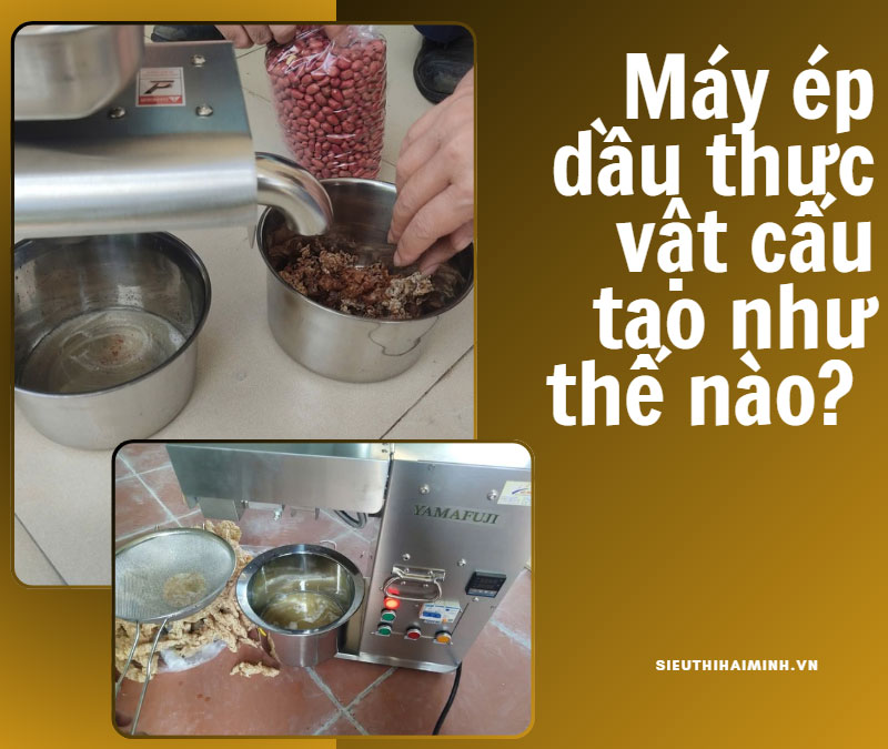Cấu tạo chi tiết của máy ép dầu đậu phộng