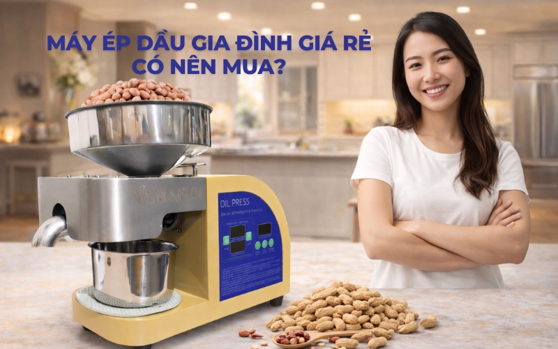 Máy ép dầu gia đình giá rẻ có nên mua?