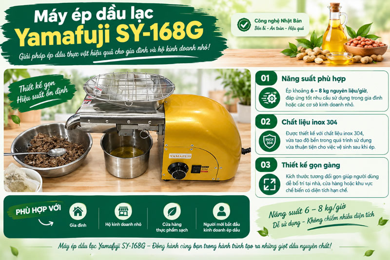 Máy ép dầu thực vật của Nhật nào nên mua?