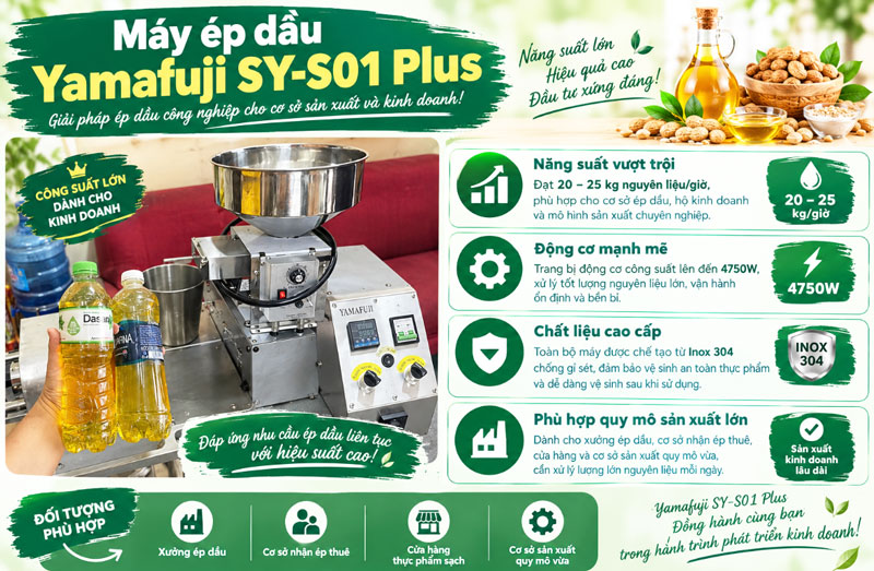 Máy ép dầu thực vật của Nhật nào nên mua?
