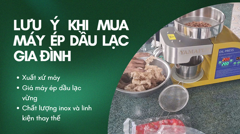 #3 lưu ý khi mua máy ép dầu gia đình