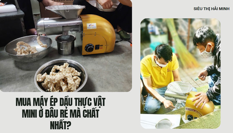 Mua máy ép dầu thực vật mini ở đâu RẺ mà CHẤT nhất?