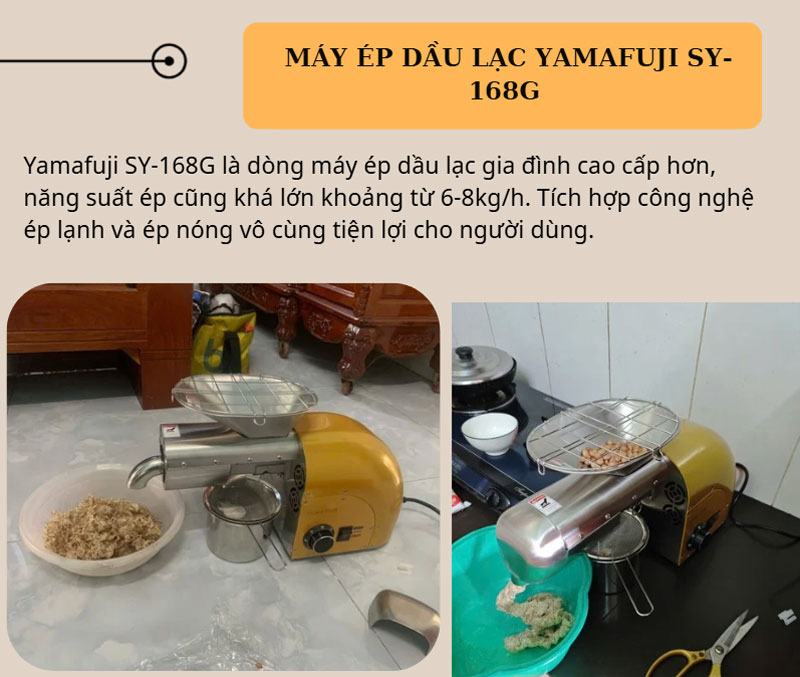 Máy ép dầu lạc Yamafuji SY-168G