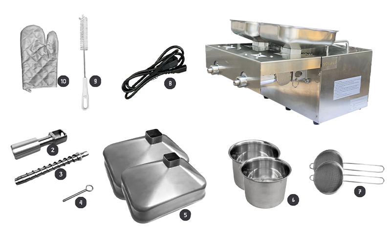 phụ kiện đi kèm Máy ép dầu Yamafuji SY-2000