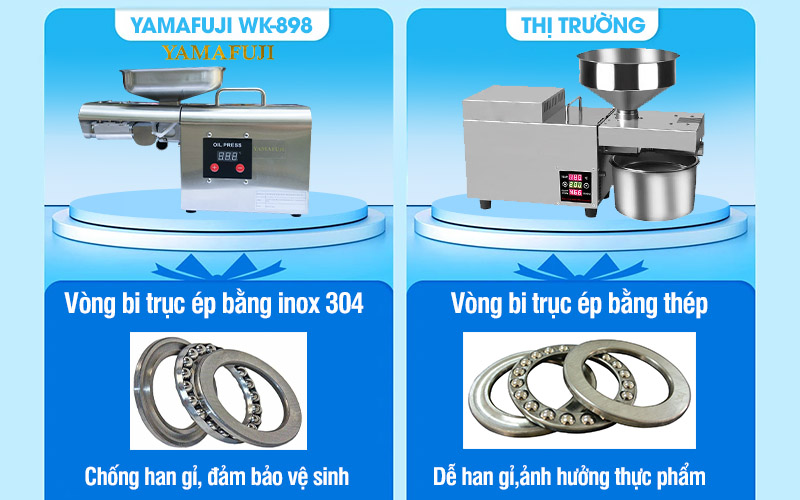 so sánh vòng bi  Máy ép dầu gia đình Yamafuji WK-898