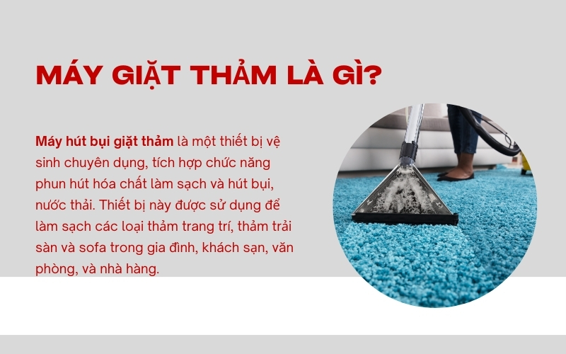 Máy giặt thảm là gì?