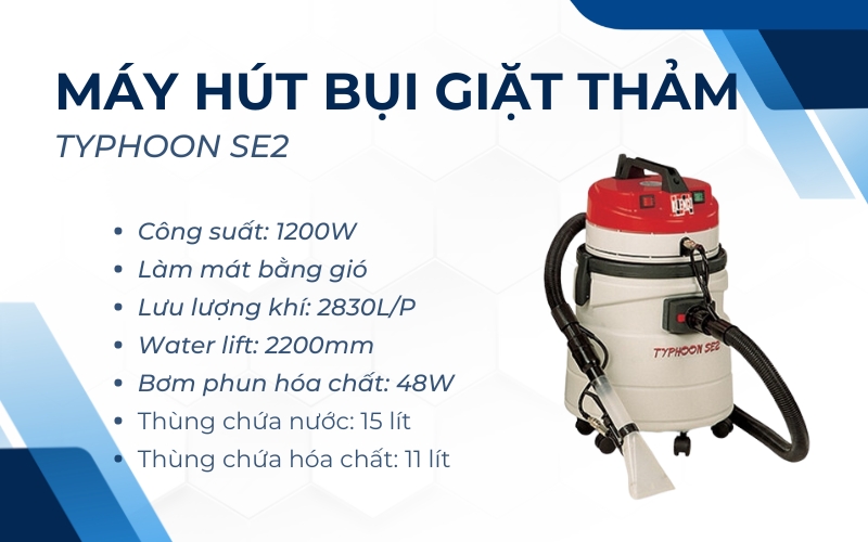Máy hút bụi giặt thảm TYPHOON SE2