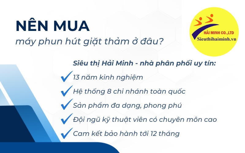 Nên mua máy phun hút giặt thảm ở đâu?