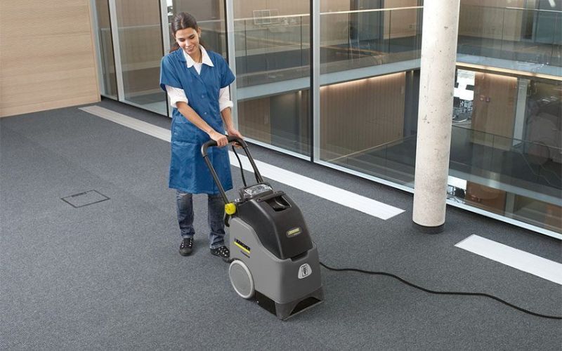 Ứng dụng của máy giặt thảm phun hút của Karcher