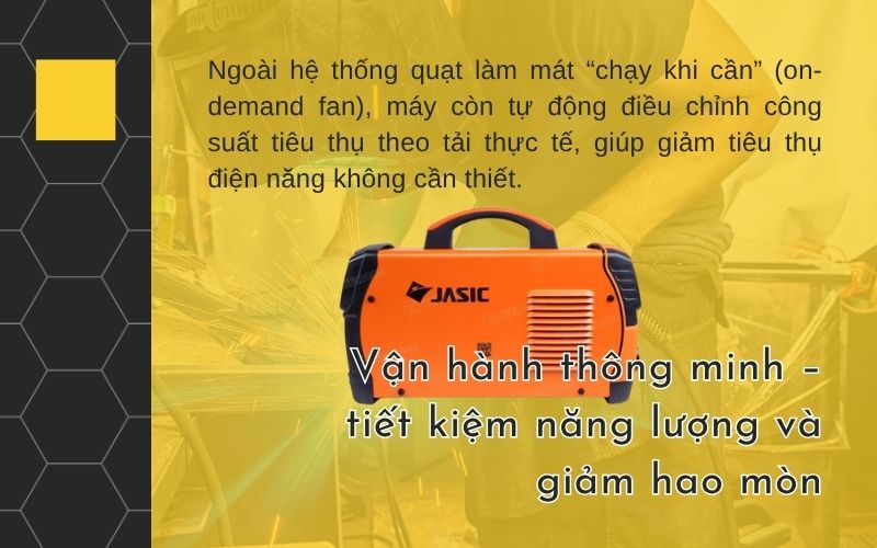 Vận hành thông minh – tiết kiệm năng lượng và giảm hao mòn