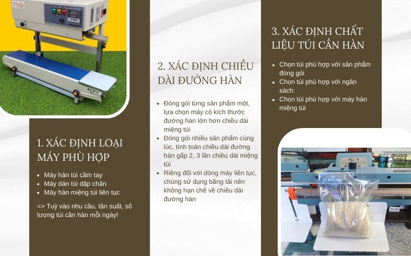 3 lưu ý quan trọng khi chọn mua máy hàn miệng túi 