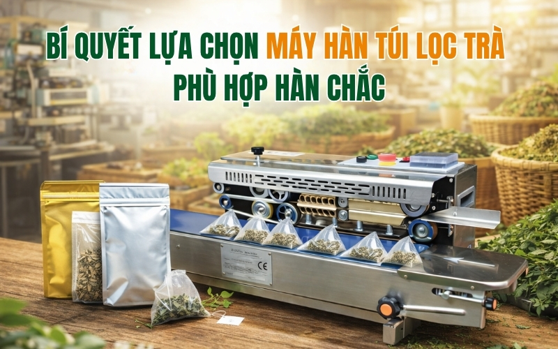 Bí quyết lựa chọn máy hàn túi lọc trà phù hợp hàn chắc