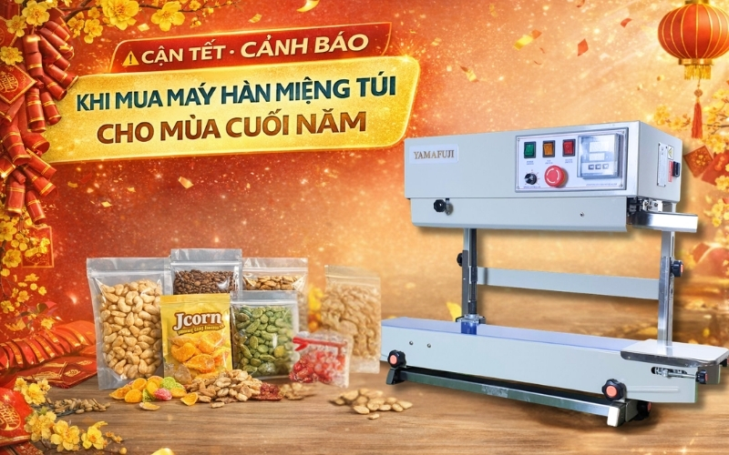 Cận Tết - Cảnh Báo Khi Mua Máy Hàn Miệng Túi Cho Mùa Cuối Năm