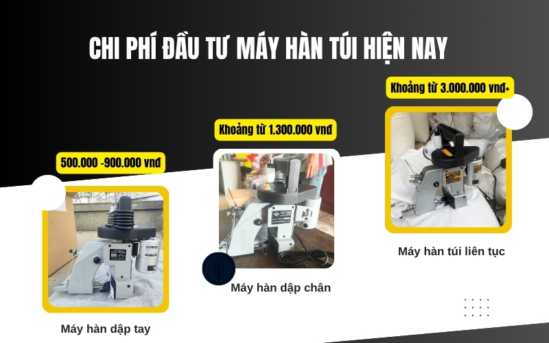 Chi phí đầu tư máy hàn túi hiện nay